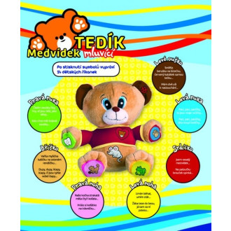 Teddies Medvěd Tedík mluvící 30cm