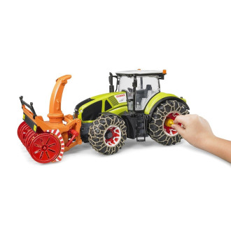 Bruder 3017 Traktor Claas Axion 950 se sněžnou frézou