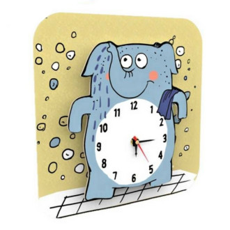 RoboTime 3D dřevěné puzzle - Hodiny Slon