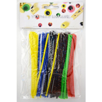 Chlupaté drátky, mix barev 100 ks, 3mm x 15 cm