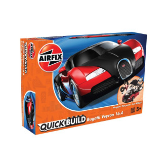 Airfix Quick Bulid J6008 Bugatti Veyron Červená