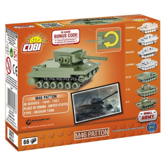 Cobi 3027 World of Tanks Nano M46 Patton, 66 kostek