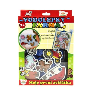 Vodolepky Moje první zvířátka Farma, pěnová sada 12ks