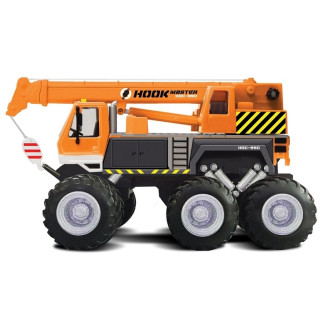 Maisto Builder Zone Quarry monsters, jeřáb, oranžový 1:32