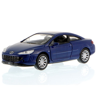 Welly Peugeot Coupe 407, Modrý 1:34-39