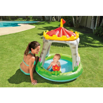 INTEX Dětský nafukovací Hrad se stříškou 122x122 cm