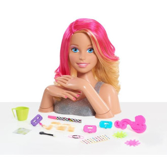 Barbie Deluxe velká česací hlava 30 cm