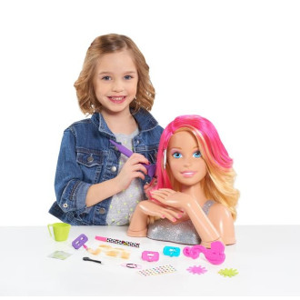 Barbie Deluxe velká česací hlava 30 cm