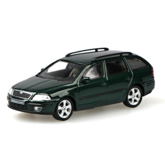 Škoda Octavia II Combi (2004) Zelená Natur Metalíza 1:43