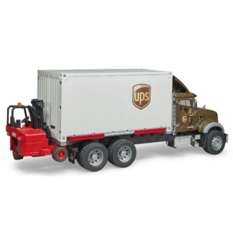 Bruder 2828 MACK Granite UPS logistik a vysokozdvihem