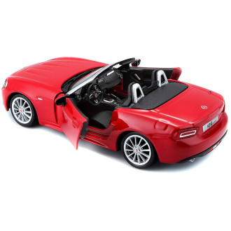 Bburago Fiat 124 Spider červená 1:24