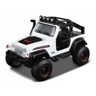 Maisto Jeep Wrangler Rubicon 4x4 Rebels, Bílý 1:35