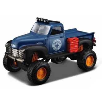 Maisto 1953 Chevrolet Pickup 4x4 Rebels, Modrý 1:35