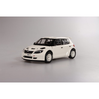 Škoda Fabia II FL S2000 (2010) Bílá 1:18, Šotolinová kola