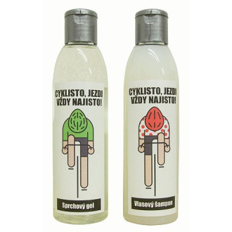 Bohemia Gifts Kosmetická sada kniha pro cyklistu, gel 200 ml a šampon 200 ml
