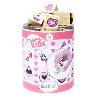 Aladine dětské dřevěné razítka StampoKids, Láska
