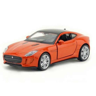 Welly Jaguar F-Type Coupe Oranžový 1:34-39