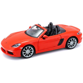 Bburago Porsche 718 Boxster, oranžové 1:24