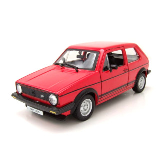 Bburago VW Golf MK1 1974 červený 1:24
