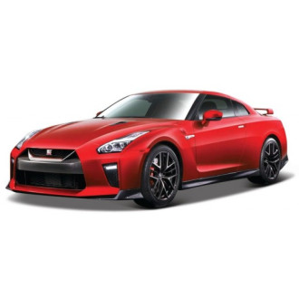 Bburago Nissan GT-R (2017) Červený 1:24
