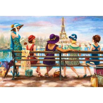 Castorland puzzle 1000 dílků - Dívčí den na lavičce