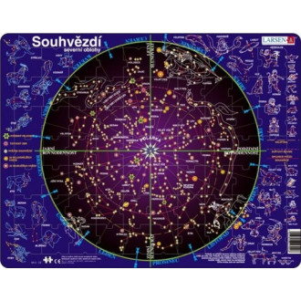 Larsen, deskové puzzle 70 dílků - Souhvězdí severní oblohy