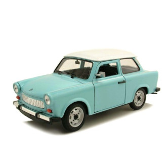 Welly Trabant 601 Modrý s bežovou střechou 1:24