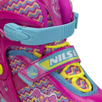 Nils Extreme NJ 4613 A roztahovací kolečkové brusle vel. 38-41 růžové