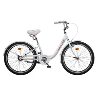 LIBERTY Dětské jízdní kolo SCARLETT 1spd 24" 2025 bílo-tyrkysové