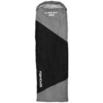 Spokey Ultralight 600 Spací pytel 210x75 cm, černo-šedý