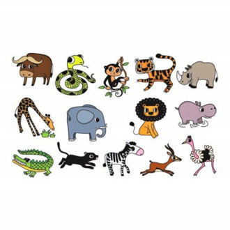 Aladine dětské dřevěné razítka StampoKids, Zoo