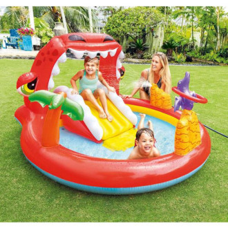 INTEX Hrací centrum s dinosaurem 196x170x107 cm