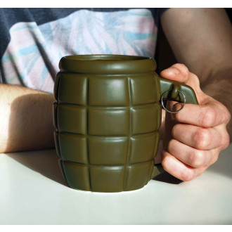 Granátový hrnek s pojistkou, Zelený 790 ml.