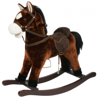 Teddies houpací hnědý koník 71cm