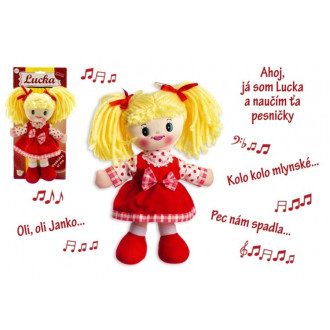 Teddies Hadrová bábika Lucka spievajúci slovensky, 30cm
