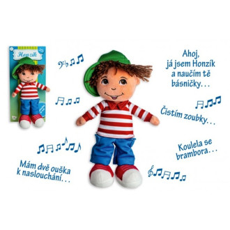 Teddies Hadrový panáček Honzík mluvící česky, 30cm