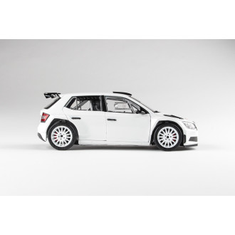 Abrex Škoda Fabia III R5 (2015) Bílá 1:18