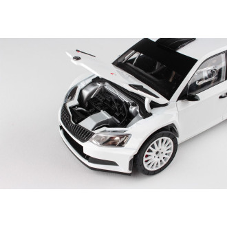 Abrex Škoda Fabia III R5 (2015) Bílá 1:18