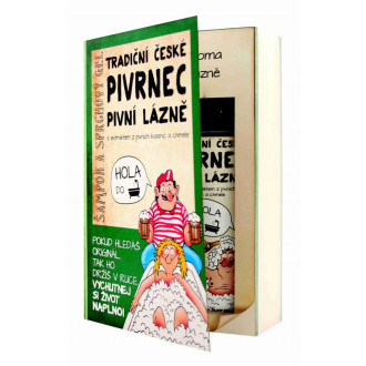 Kosmetická sada kniha Pivrnec, gel 200 ml a šampon 200 ml