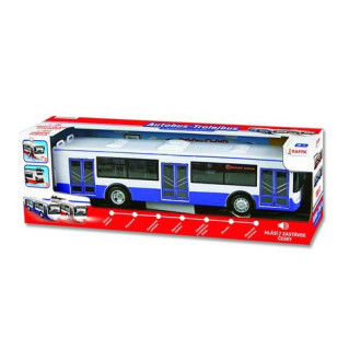 Teddies Autobus česky mluvící plast, na baterie 28cm