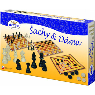 Detoa dřevěné Šachy, Dáma a Mlýn