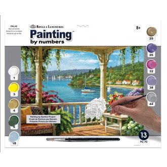 Royal Langnickel malování podle čísel - Veranda u jezera 40x30cm