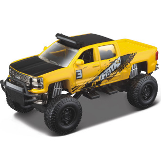 Maisto Chevrolet Silverado 1500 Z71 (2014) 4x4 Rebels, Žlutý 1:57