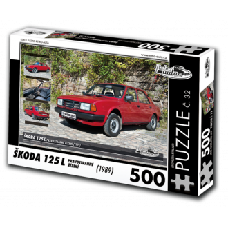 Puzzle č. 32, Škoda 125 L Pravostranné řízení (1989) 500 dílků