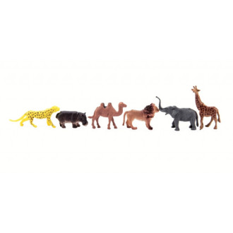 Zvířátka mini safari ZOO plast 5-6cm 12ks v sáčku