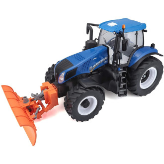 Maisto RC Farm Tractor New Holland s radlicí Modrý 1:16