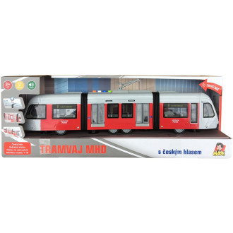MaDe Tramvaj na setrvačník, se světlem a hudbou, 46cm