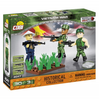 Cobi 2047 3 figurky s doplňky Vietnamská válka, 30 kostek