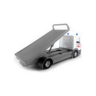 Welly Scania P320 (white) a Chevrolet Camaro (yellow) 1:57/43