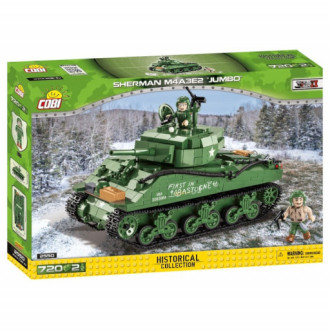 COBI 2550 II WW Sherman M4A3E2 Jumbo, 720 kostek